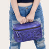 ADBG1251 American Darling Hand Tooled Leather Jewelry Case -Western Travel Bag