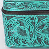 ADBG1251 American Darling Hand Tooled Leather Jewelry Case -Western Travel Bag