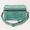 ADBG1252 American Darling Crocodile Embossed Jewelry Case -Western Travel Bag