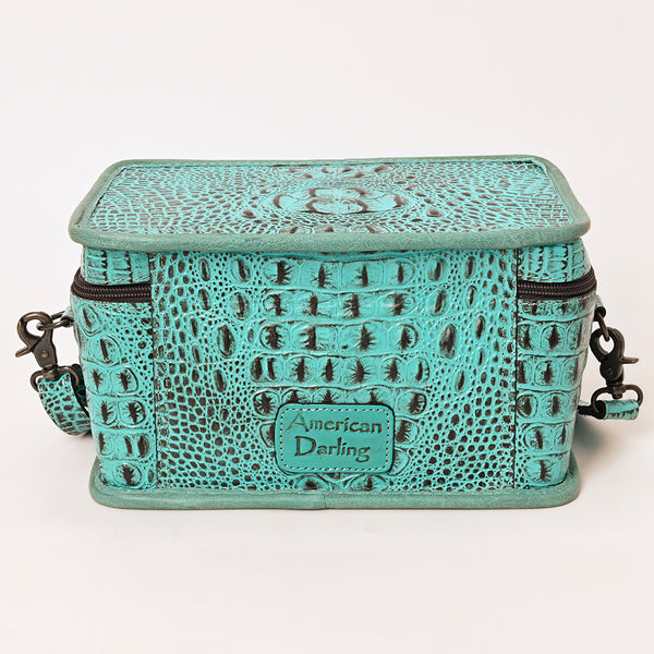 ADBG1252 American Darling Crocodile Embossed Jewelry Case -Western Travel Bag