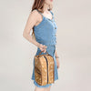 ADBG1254 American Darling Western Hair-On Cowhide Jewelry Bag in Genuine Leather