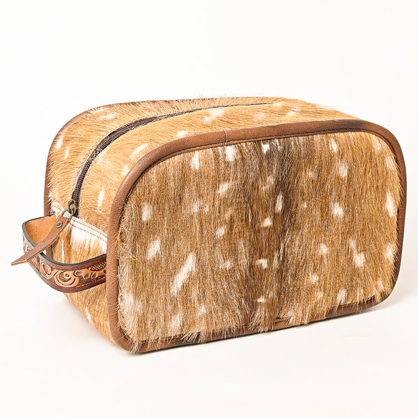 ADBG1254 American Darling Western Hair-On Cowhide Jewelry Bag in Genuine Leather