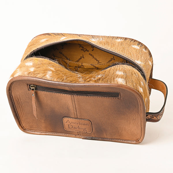 ADBG1254 American Darling Western Hair-On Cowhide Jewelry Bag in Genuine Leather
