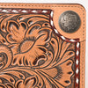 ADBG1266 American Darling Hand-Tooled Genuine Leather Western Portfolio Bag - Floral Carved Document Case