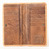 ADBG1269 American Darling Hand-Tooled Genuine Leather Western Wallet Handbag - Floral Carved Women Wallet
