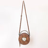 ADBG1270 American Darling Tooled Leather Canteen Bag -Playing Card Western Purse