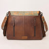ADBG1273 American Darling Cowhide Fringe Crossbody -Tooled Leather Bag