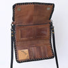 ADBG1280 American Darling Tooled Leather Crossbody Wallet -Braided Western Bag