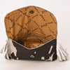 ADBG1282 American Darling Western Leather Crossbody Bag with Hair-On Cowhide & Fringe