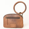 ADBG1287 American Darling Hair-on Cowhide Hand-Tooled Clutch Bag -O-Ring Western Wristlet