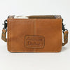 ADBG1292 American Darling Handcrafted Western Leather Crossbody Bag with Hair-On Cowhide & Tooled Details