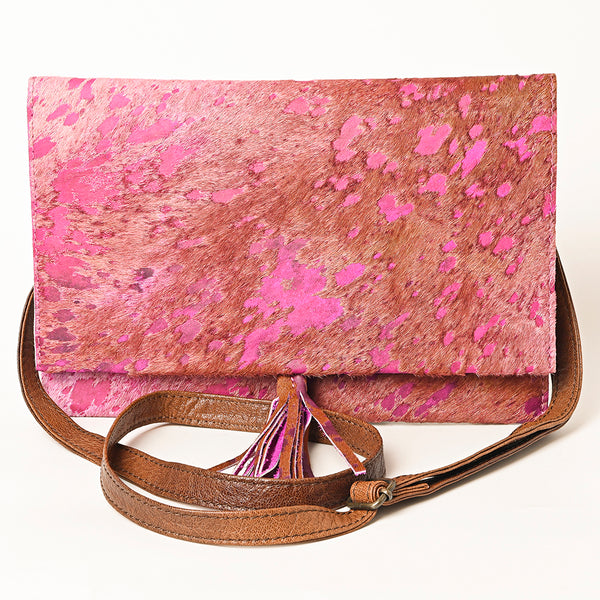 ADBG1295 American Darling Hair-On Cowhide Western Crossbody Bag - Genuine Leather Crossbody