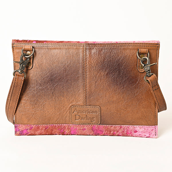 ADBG1295 American Darling Hair-On Cowhide Western Crossbody Bag - Genuine Leather Crossbody
