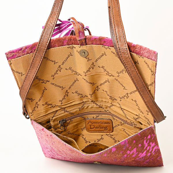 ADBG1295 American Darling Hair-On Cowhide Western Crossbody Bag - Genuine Leather Crossbody