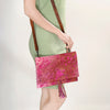 ADBG1295 American Darling Hair-On Cowhide Western Crossbody Bag - Genuine Leather Crossbody