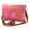 ADBG1295 American Darling Hair-On Cowhide Western Crossbody Bag - Genuine Leather Crossbody