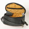 ADBG1188 American Darling Western Tooled Leather Canteen Bag Floral Carved Inlay