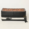 ADBGA453 American Darling Floral Tooled Leather Cowhide Jewelry Accessory Case