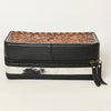 ADBGA453 American Darling Floral Tooled Leather Cowhide Jewelry Accessory Case