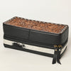 ADBGA453 American Darling Floral Tooled Leather Cowhide Jewelry Accessory Case