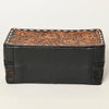 ADBGA453 American Darling Floral Tooled Leather Cowhide Jewelry Accessory Case