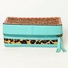 ADBGA453 American Darling Floral Tooled Leather Cowhide Jewelry Accessory Case