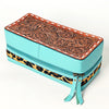 ADBGA453A American Darling Tooled Leather Cowhide Jewelry Accessory Case Western Organizer Box