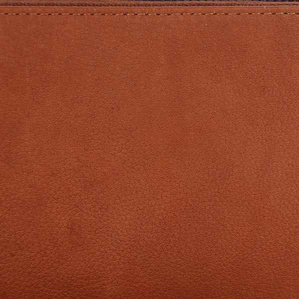ADBGM394 Saddle Brown Zip-Around Leather Wallet Wristlet - American Darling