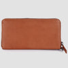 ADBGM394 Saddle Brown Zip-Around Leather Wallet Wristlet - American Darling