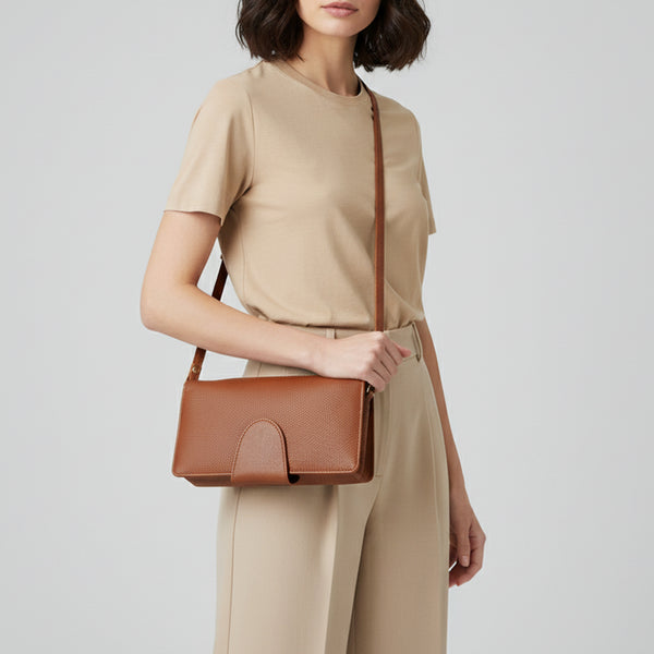 ADBGM393 Pebbled Leather Wristlet Clutch Crossbody - American Darling