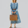 ADBGM385 Briefcase Genuine Western Leather Women Bag