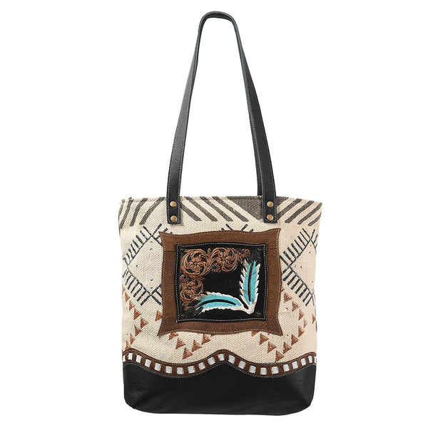 LC-OHV113 Tote Upcycled Canvas Ladies Bag