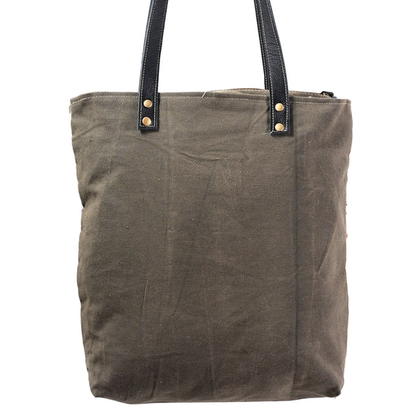 LC-OHV113 Tote Upcycled Canvas Ladies Bag