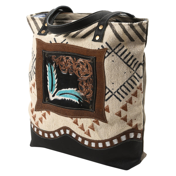 LC-OHV113 Tote Upcycled Canvas Ladies Bag