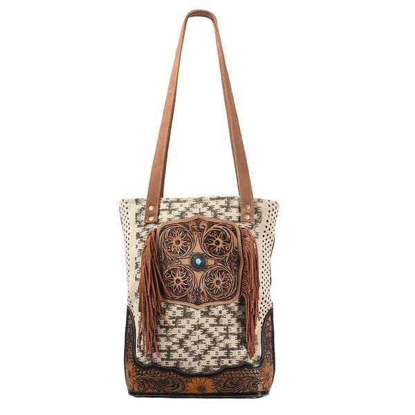 LC-OHV114Tote Upcycled Canvas Ladies Bag