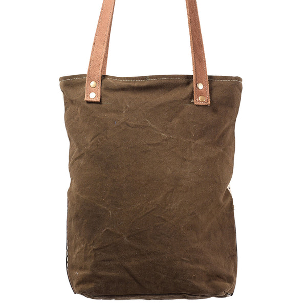 LC-OHV114Tote Upcycled Canvas Ladies Bag