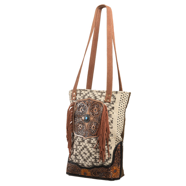LC-OHV114Tote Upcycled Canvas Ladies Bag