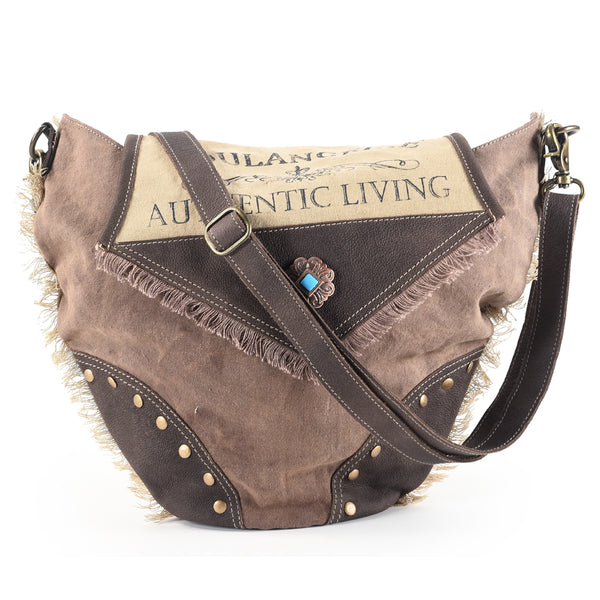 LC-OHV146 Hobo Upcycled Canvas Ladies Bag