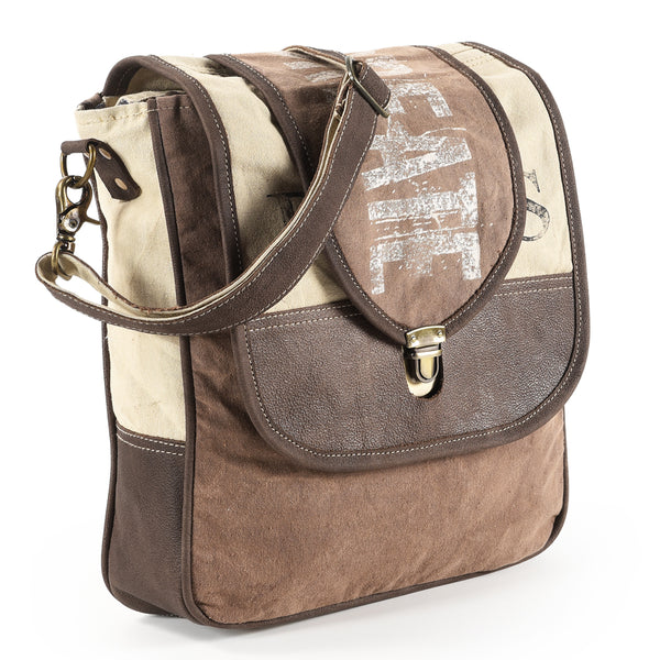 LC-OHV152 Crossbody Upcycled Canvas Ladies Bag
