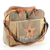 LC-OHV157Briefcase Upcycled Canvas Ladies Bag