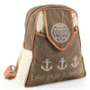 LC-OHV164 Backpack Upcycled Canvas Ladies Bag