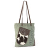 LC-OHV168 Tote Upcycled Canvas Ladies Bag