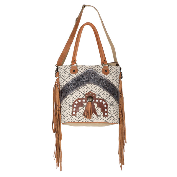 LC-OHV177Tote Upcycled Canvas Ladies Bag