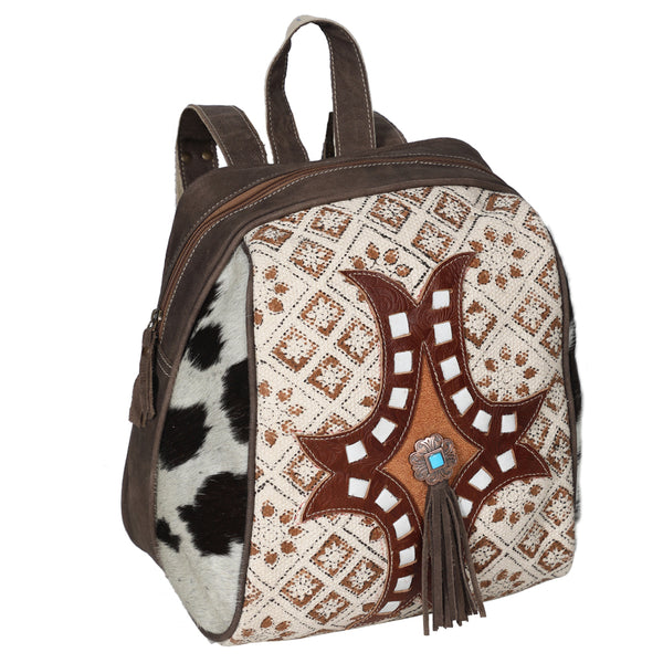 LC-OHV186Backpack Upcycled Canvas Ladies Bag