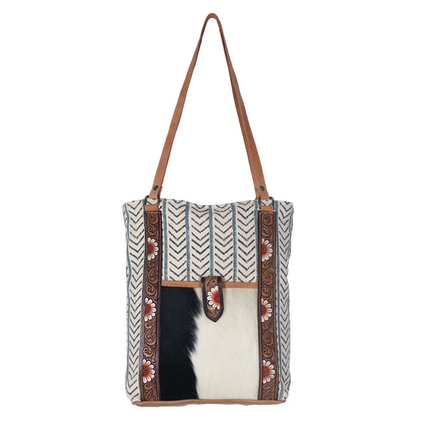 LC-OHV189Tote Upcycled Canvas Ladies Bag
