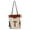 LC-OHV191Tote Upcycled Canvas Ladies Bag