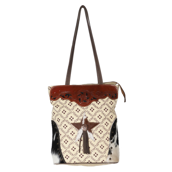 LC-OHV191Tote Upcycled Canvas Ladies Bag