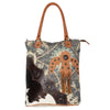 LC-OHV193 Tote Upcycled Canvas Ladies Bag
