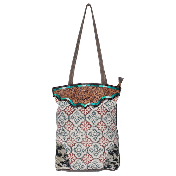 LC-OHV197 Tote Upcycled Canvas Ladies Bag