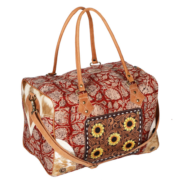 LC-OHV225Duffel Upcycled Canvas Ladies Bag